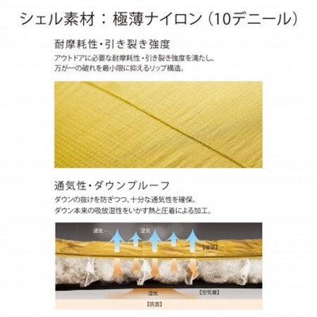 イスカ《シュラフ寝袋》エアドライト 670 ショート タン 登山やキャンプ、車中泊用。【ISKOT】【1621058】