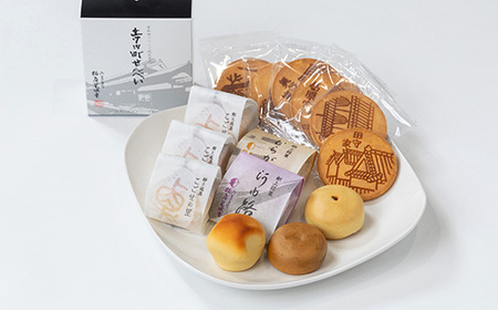 せんべいと和菓子の詰合せ 煎餅 こごせの里 群鴉 河内路 手土産に喜ばれるお菓子です。_菓子・スイーツ 煎餅・おかき せんべい センベイ 菓子・スイーツ 饅頭 まんじゅう マンジュウ_【1270066】