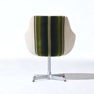 Cosmic Chair (コスミックチェア) シルバーX脚 グリーンストライプ【SWOF】_雑貨・日用品 椅子・チェア・ソファ 家具・インテリア _【1425476】