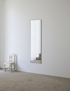 リフェクスミラー姿見 アルミ製薄型フレーム frame (フィルムミラー) MF-40140 (幅40.4cm×高さ140.4cm×厚み1.5cm)｜軽量 割れない 映りがキレイ 鏡 壁掛けミラー 壁付け インテリア [0708]