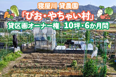 寝屋川農園「びお・やちゃい村」貸区画オーナー権(10坪・6か月間)｜貸し農園 家庭菜園 自家栽培 収穫体験 農業体験 果物 野菜 数量限定 大阪府 寝屋川市 [0026]