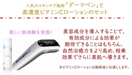ダーマペン体験と特製ビタミンCローションセット｜美容皮膚科 美肌施術 エイジングケア お試し チケット [0287]