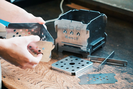 [MoosF] 組立BOX二次燃焼焚火台 [0535]