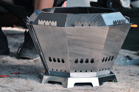 [MoosF] 二次燃焼焚火台 (ダイヤモンドモデル) [0537]