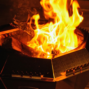 [MoosF] 二次燃焼焚火台 (ダイヤモンドモデル) [0537]