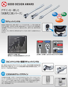 ラチェットハンドル RH4H【原材料不足等のため、お届けまで長期間頂戴