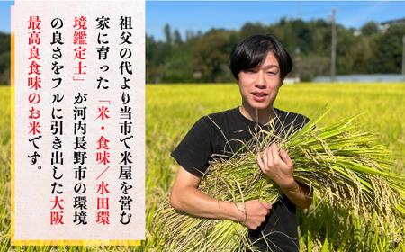 国際コンクール受賞 純粋 河内長野日野産米 約4.5kg