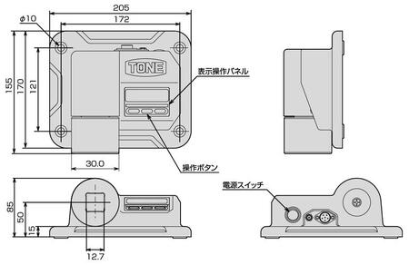 トルクチェッカー TTC-60　工具　TONE　トネ 15001-30025312