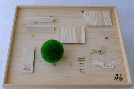 おおさか河内材使用 ミニ杉玉模型キット｜酒造通りの風情をご