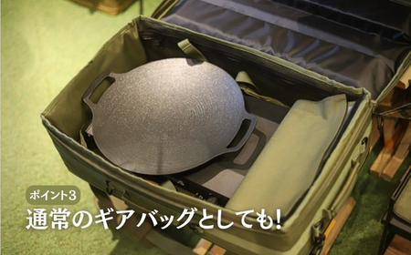 ANOBA マルチバーナーコンテナ コヨーテ (AN090) 大型コンロ収納対応バッグ 約60×36×20cm｜ガス缶・トング・フライ返しも収納可能 多機能ギアバッグ コンロケース 大型バーナーケース キャンプ道具まとめて収納可能 ｜アウトドア・キャンプ・防災にも｜大阪府河内長野市返礼品