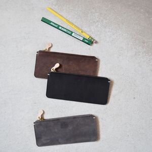 Teha’amana Square pencase Smoke テハマナ スクエアペンケース　スモーク ブラック 革 皮 雑貨 おしゃれ レザー 本革 こだわりの逸品 地域特産品 ギフト 自分用 人気 おすすめ