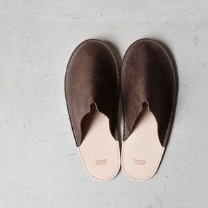 Teha’amana Slipper Smoke L テハマナ スリッパ スモーク Ｌ グレー 革 皮 雑貨 レザー 本革
