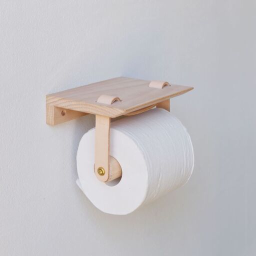 Teha’amana Toilet paper holder テハマナ トイレットペーパーホルダー ブナ ナチュラル 革 皮 雑貨 おしゃれ レザー 本革 こだわりの逸品 地域特産品 ギフト 自分用 人気 おすすめ