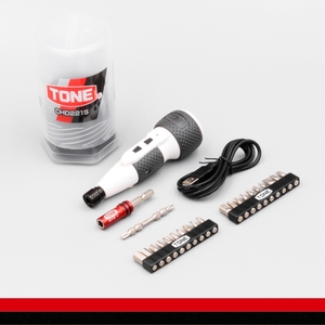 TONE トネ ハイブリッド電動ドライバーセット CHD221S 15001-40001323｜工具 整備士 自動車 バイク DIY 日本製 メンテナンス