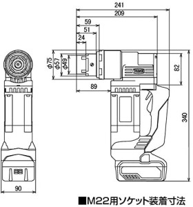 コードレスシヤーレンチ CSM220【原材料不足等のため、お届けまで長