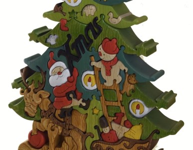 クリスマス 手作り木製パズル 千葉圭介 - クリスマス