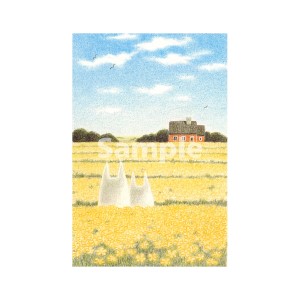 渡辺美香子 版画作品「尽きない想い」