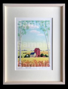 渡辺美香子 版画作品「豊かな休日」｜こだわりの逸品 地域特産品 ギフト 自分用 人気 おすすめ