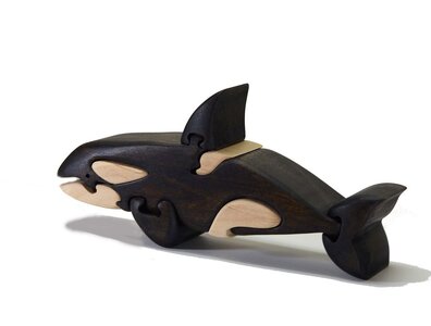 シャチの木製パズル 知育玩具 木製パズル おもちゃ プレゼント 男の子 女の子 誕生日 クリスマス 子供 大人 ギフト つみき 積み木 送料無料｜こだわりの逸品 地域特産品 ギフト 自分用 人気 おすすめ 積木 木のおもちゃ 動物つみき バランス ごっこ遊び おもちゃ 木製玩具 知育玩具 子ども 国産 安心 安全 出産祝い お祝い 贈り物 日本製 無塗装 ナチュラル 職人 手作り プレゼント