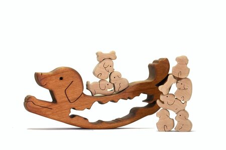 イヌゆらゆら　知育玩具 木製パズル おもちゃ プレゼント 男の子 女の子 誕生日 クリスマス 子供 大人 ギフト つみき 積み木 送料無料｜こだわりの逸品 地域特産品 ギフト 自分用 人気 おすすめ 積木 木のおもちゃ 動物つみき バランス ごっこ遊び 木製玩具 子ども 国産 安心 安全 出産祝い お祝い 贈り物 日本製 無塗装 ナチュラル 職人 手作り プレゼント