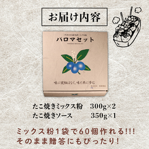 【 ミックス粉 】 たこ焼き粉 セット 2袋 ソース 1個 計120玉分