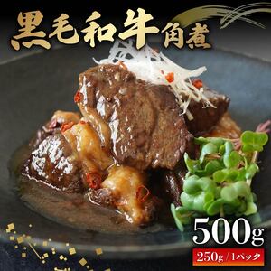 【 黒毛和牛 】 角煮 500g 250g×2パック 牛肉 角煮