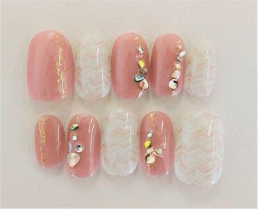 ジェルで作られた「形状記憶ネイルチップ」【K135/Sサイズ】