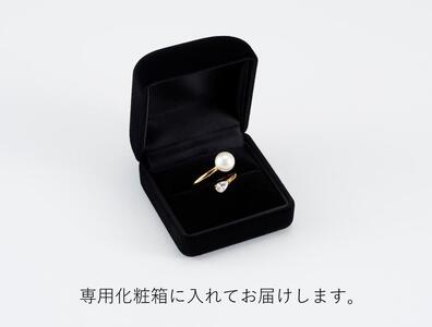 102405-2 「貝パール&キュービックジルコニア」ツインリング