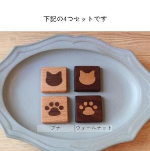 猫のクッキーマグネット 4種セット