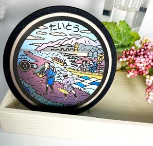 チタン製ミニチュアマンホール <大東市 屋形船 野崎観音>