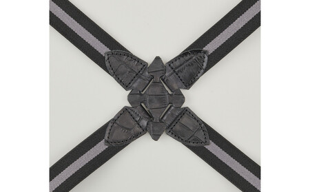 102504-3 お洒落と機能性「ホルスター型サスペンダー」チョコ