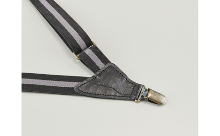 102504-3 お洒落と機能性「ホルスター型サスペンダー」チョコ