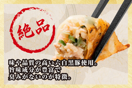 【大阪名物】大阪ふくちぁん黒豚餃子 冷凍生餃子 288個 ［36個入×8セット］