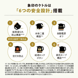 象印 【 STAN. 】 電気ケトル CKPA08-WA ホワイト