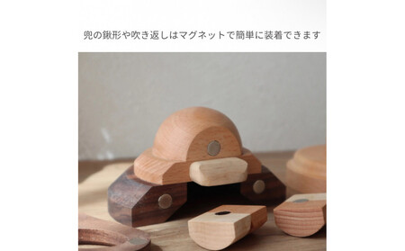 ぬくもりを飾る 天然木の節句兜