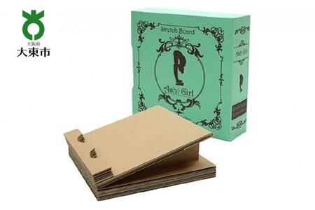 【ＴＶで紹介されました！】脚軽～ル（Ａｓｈｉ　Ｇｉｒｌ）洋書シリーズ　ミントグリーン　ダンボール製ストレッチボード