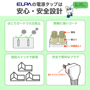 ランプレスSW付USBタップ PD20W WLK-E3222UC(W)