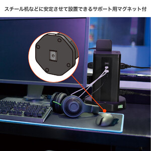 タワー型ＵＳＢタップ　ＰＤ４０Ｗ　WBS-TW12442BUC(BK)