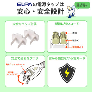 スリム回転ＵＳＢタップ　ＰＤ２０Ｗ　WB-SL4222SUC(W)