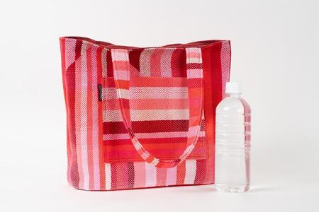 手織り布のトートバッグ