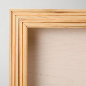 【受注生産】yamacolle KIFUKU  L　Hinoki white＜登山バッジ コレクションケース＞ヒノキ・ホワイト