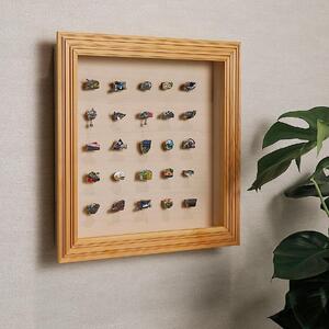 【受注生産】yamacolle KIFUKU  L　Hinoki white＜登山バッジ コレクションケース＞ヒノキ・ホワイト