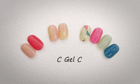 真ん中ぷっくりネイルシール【Ａ】デザイン４種類