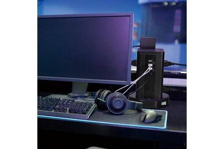 電源タップ 雷ガード USBタワー型集中スイッチ付タップ USB×4ポート 12個口2m WBS-TW1204USB(BK)