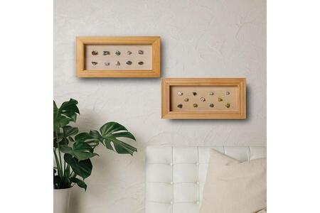 【受注生産】yamacolle FLAT  S　Sugi brown＜登山バッジ コレクションケース＞スギ・ブラウン