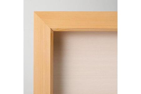 【受注生産】yamacolle FLAT  S　Hinoki white＜登山バッジ コレクションケース＞ヒノキ・ホワイト