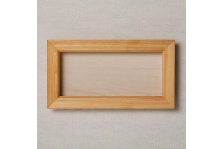 【受注生産】yamacolle FLAT  S　Hinoki white＜登山バッジ コレクションケース＞ヒノキ・ホワイト