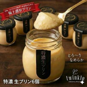 日本一こだわり卵の卵黄のみで作った特濃 生プリン 6個セット【配送不可地域：離島・北海道・沖縄県】【1500690】