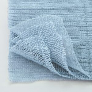 高吸水ガーゼハンカチ5枚(四重織シャリ感ガーゼ)色:ブルー【1210863】