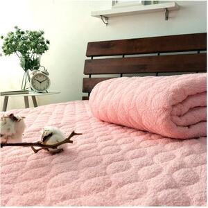 【シングル】コットンタオル＆和泉木綿ガーゼ敷パッド　100×205cm　ピンク1枚　PF-1S-PI【1328745】